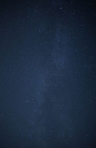 A vertical shot of dark starry sky