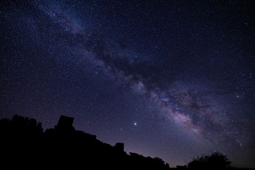 A breathtaking view of the magical milky way