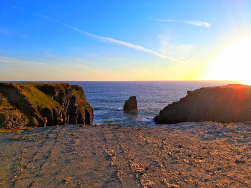 Nice coastal cliffs in Cornwall