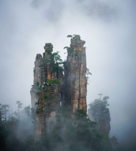 A beautiful shot of Zhangjiajie National Forest Park