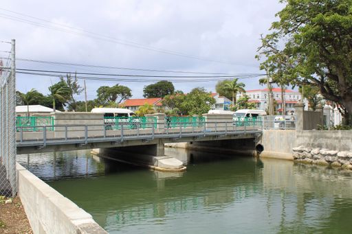 Photo of completed Constitution River in Bridgetown Barbados