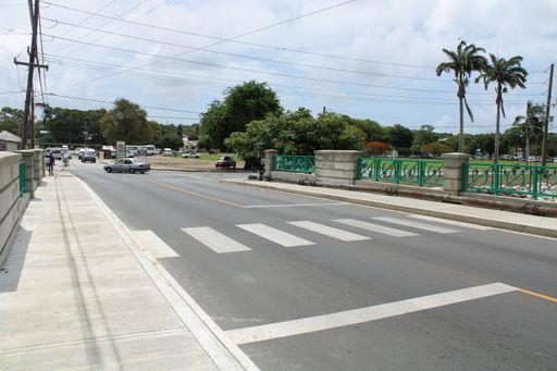 Photo of completed Constitution River in Bridgetown Barbados