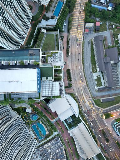 an aerial view of Bangsar South from the sky