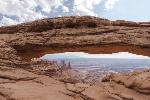 A mesmerizing shot of the Arches National Park, Double Arch Castle USA