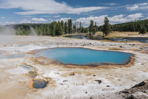 A mesmerizing shot of the Yellowstone National Park Yellowstone USA