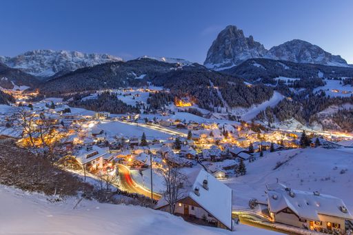 dolomiti beautiful winter landscape ski