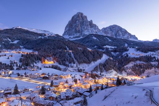 dolomiti beautiful winter landscape ski