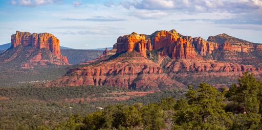 A beautiful scenery of the Sedona Red Rocks in Arizona