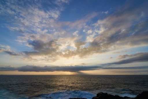 Sunset with clouds in Gran Canaria, Canary Islands, Spain