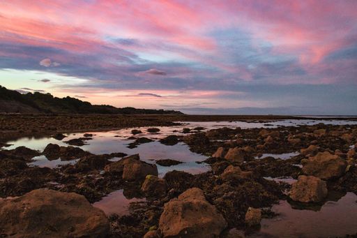 A scenic sunset over Wight Isle