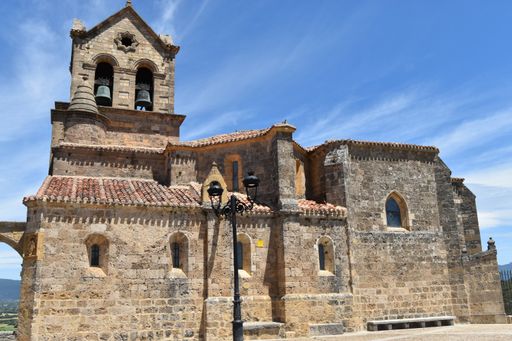 A shot of Church of San Vicente in Frias, Spain - religion concept