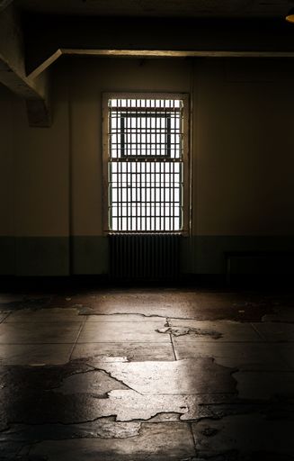 An interior of the Main cell house of Federal penitentiary
