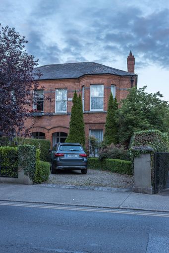 Dublin, Ireland - July 7 2022 "Dublin streets and residential buildings during the sunset, Marlborough Road"