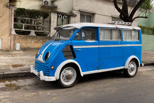 The DKW Schnellaster minibus was produced in Germany between 1949 and 1962 and apparently between 1960 and 1969 in Argentina. Seen in Buenos Aires