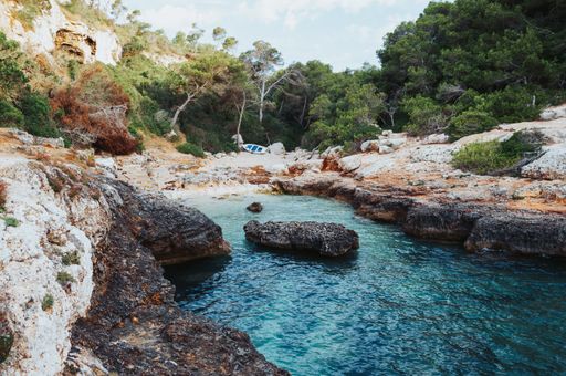 A beautiful shot of Cala s'Almunia, Mallorca