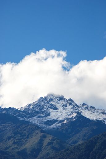 Photo of Bolivar Peak, the highest mountain in the Venezuelan Andes, located in Merida, the city of eternal snows.