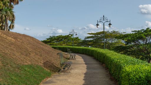 A mesmerizing shot of a beautiful garden on a daytime