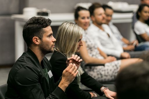 Johannesburg, South Africa - February 9, 2017: Delegates attending a lecture in business auditorium room