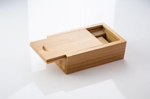 A wooden small box for a pendrive