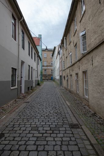 A vertical shot of Schnoorviertel in Bremen, Germany