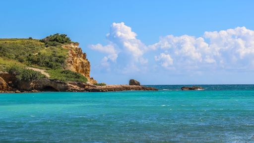 The coastal view in Cabo Rojo, Puerto Rico