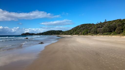 The coastal scenery of Port Macquarie in New South Wales, Australia