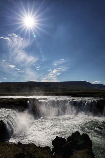 Godafoss is a waterfall in northern Iceland.