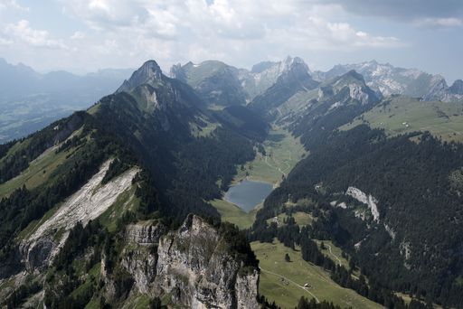 View from the Hoher Kasten from the west gen Santis, Switzerland
