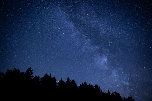 A beautiful night sky full of stars and magical milky way