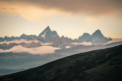 A mesmerizing view of the mountains and peaks in Kawanishi, Japan