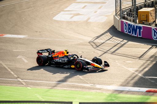 A Formula one car in the 2022 Grand Prix in Baku, Azerbaijan