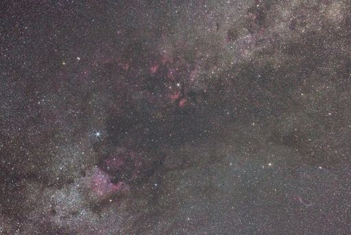 A beautiful shot of the Cygnus constellation and North America nebula in the galaxy sky