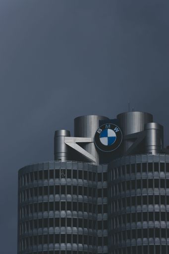 The exterior of the BMW Headquarters and Museum in Munich, Germany