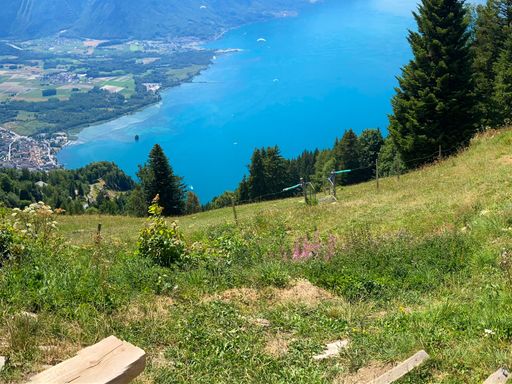 A beautiful view of Montreux with Lake Geneva in Switzerland
