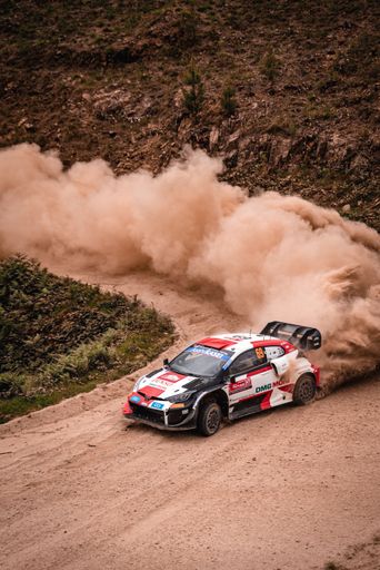 69 Kalle Rovanpera in action on SS12 Amarante in Rally Portugal 2022 on his Toyota Yaris Rally 1