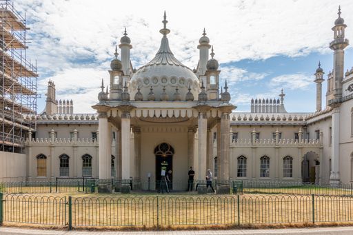 The entrance to the Royal Pavilion in Brighton