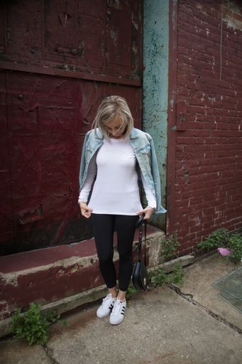 Model posing for photos in buffalo NY as a serious of photoshoots