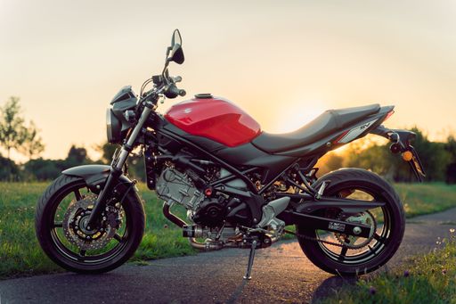 My Suzuki SV650 at park "Ladronka" in Prague, Czech