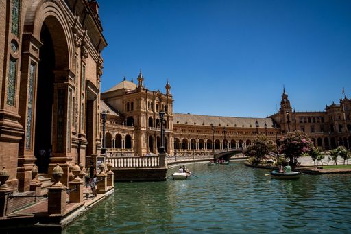 A beautiful shot of the Plaza de Espana in Seville
