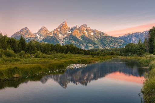 A beautiful shot of a sunset sky over Grand Teton National Park, Jackson, WY