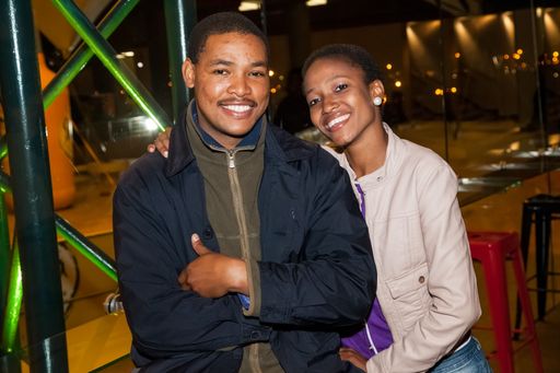 Johannesburg, South Africa - June 25, 2013: Diverse guests at a outdoor party event