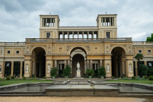 POTSDAM, GERMANY May 12, 2020. The Orangery Palace (German: Orangerieschloss) is a palace located in the Sanssouci Park of Potsdam.