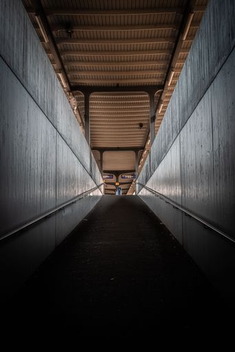 Exit of an underpass at a train station in Horgen, Switzerland