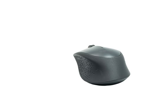 A wireless mouse isolated on a white background