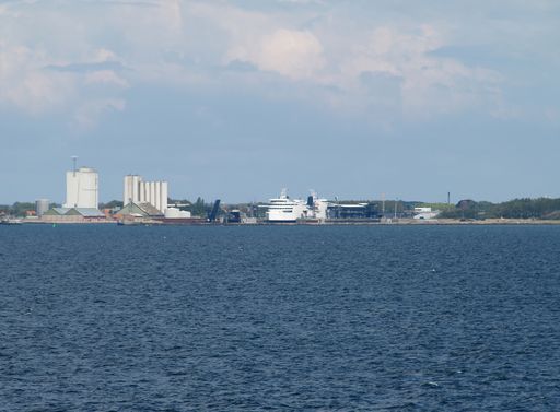 The port of Rodby from the Fehmarnsund
