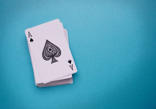 Close-up of playing cards on table