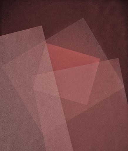 An illustration of different shades of red rectangles and squares creating a design
