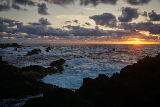 A beautiful shot of a beach during sunset - great for background
