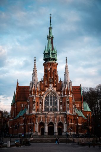 A vertical shot of the Krakow St. Joseph Church