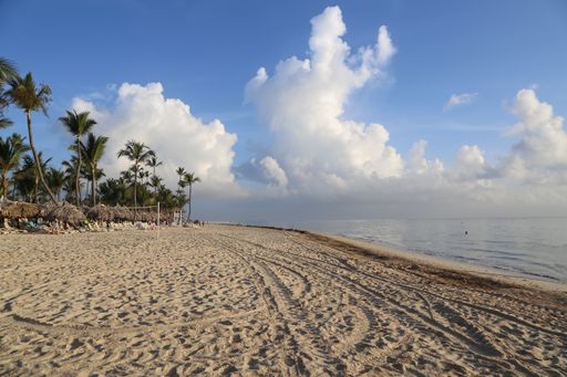 Sunny morning at Bavaro Beach, Dominican Republic